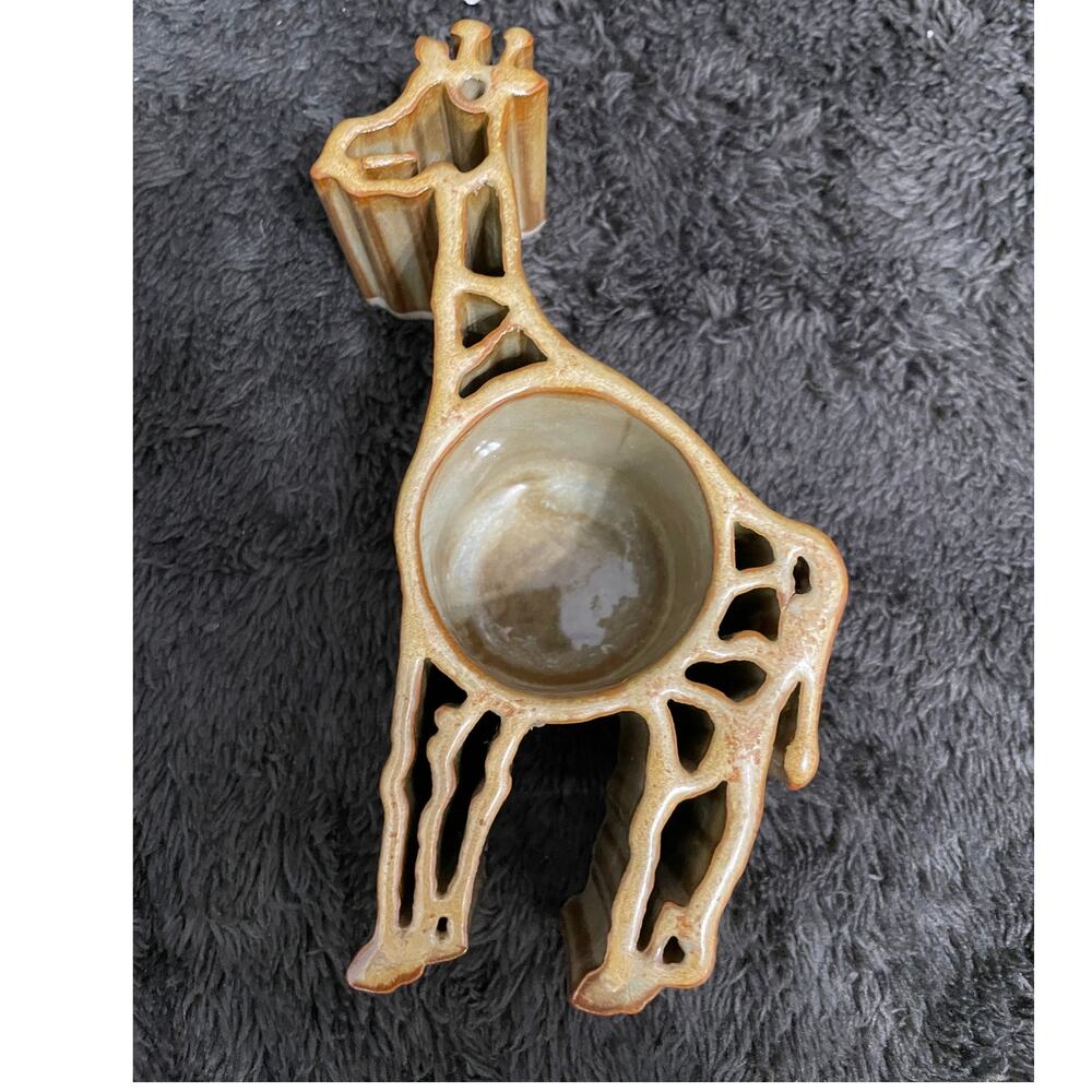RARE Bay Pottery Tealight Candle Holder CandlePots Giraffe